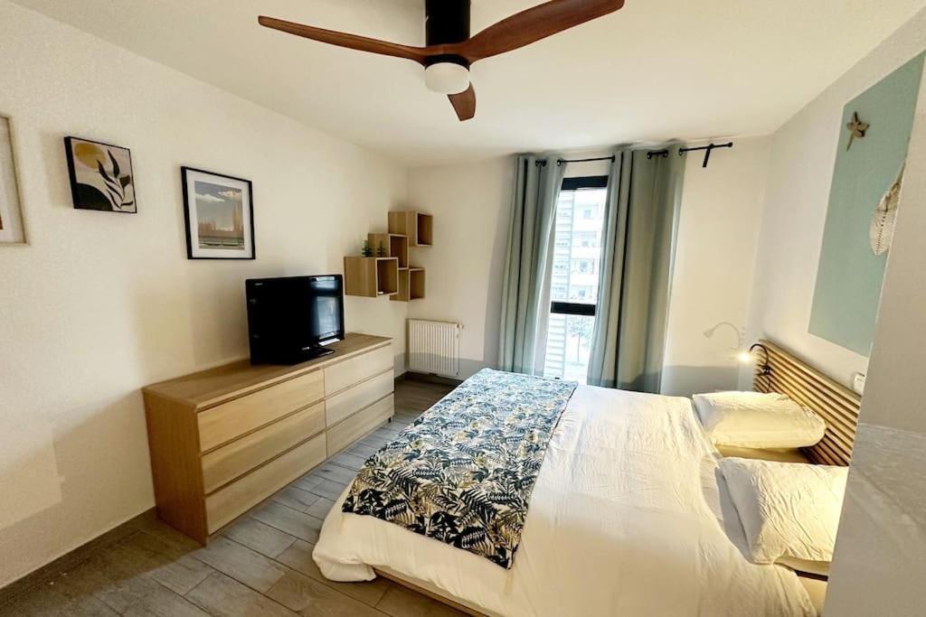 Bel Appart Design 2Ch, Mairie, Pkg, Wifi, Terrasse, Port Marianne Montpellier Luaran gambar