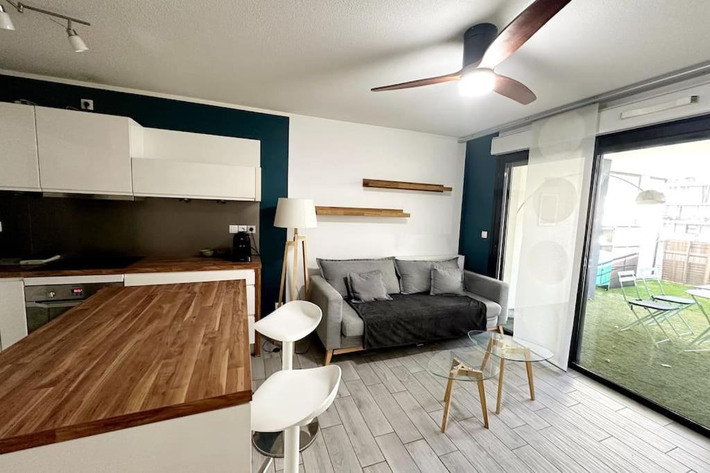 Bel Appart Design 2Ch, Mairie, Pkg, Wifi, Terrasse, Port Marianne Montpellier Luaran gambar